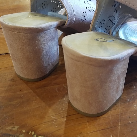 cl by laundry spot on sandal